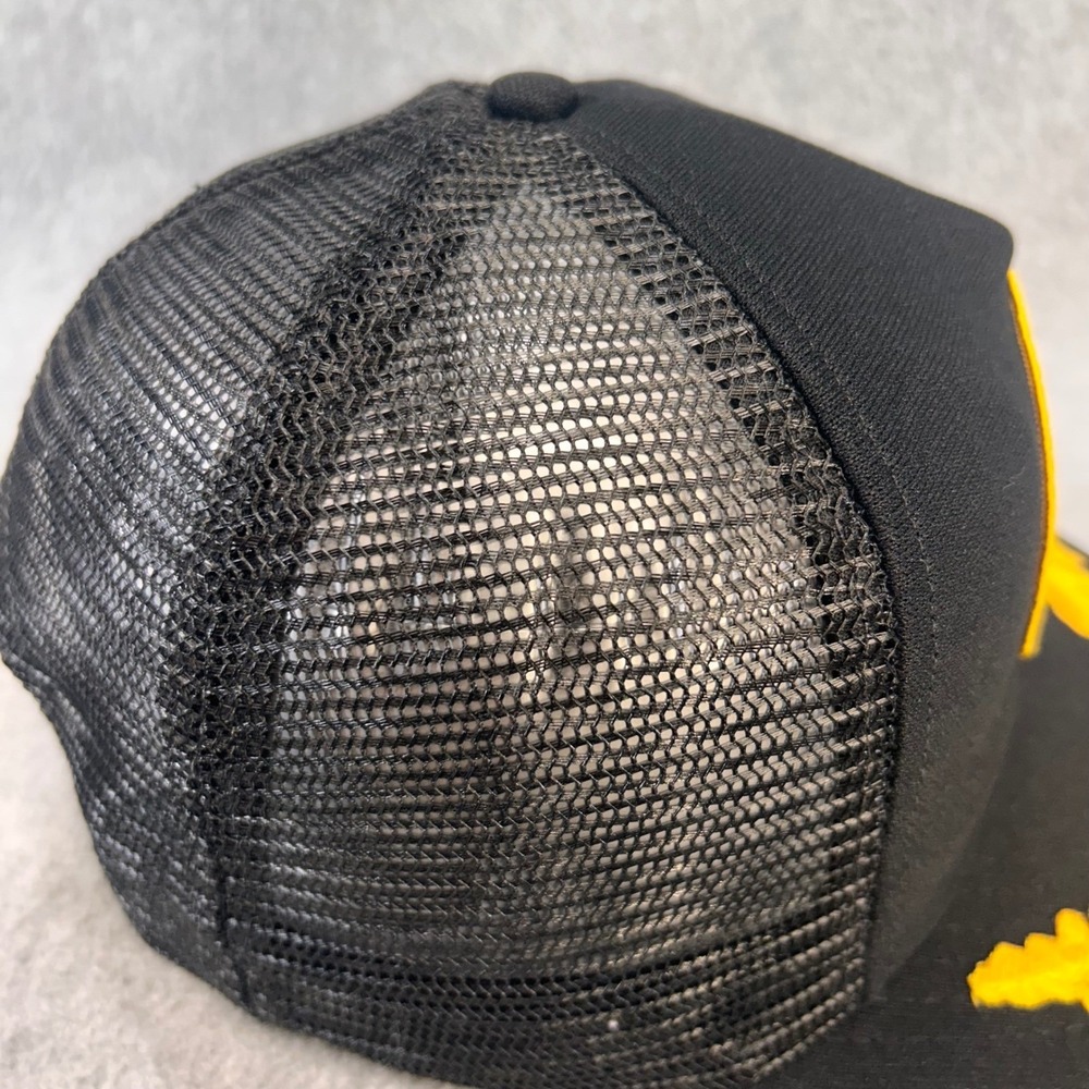NRA Seal Logo Mens Black NRA Trucker Hat Scrambled Eggs Vintage USA OSFA - Picture 10 of 14